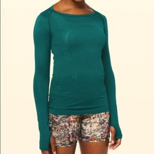 Lululemon swiftly tech long sleeve sz 4 emerald